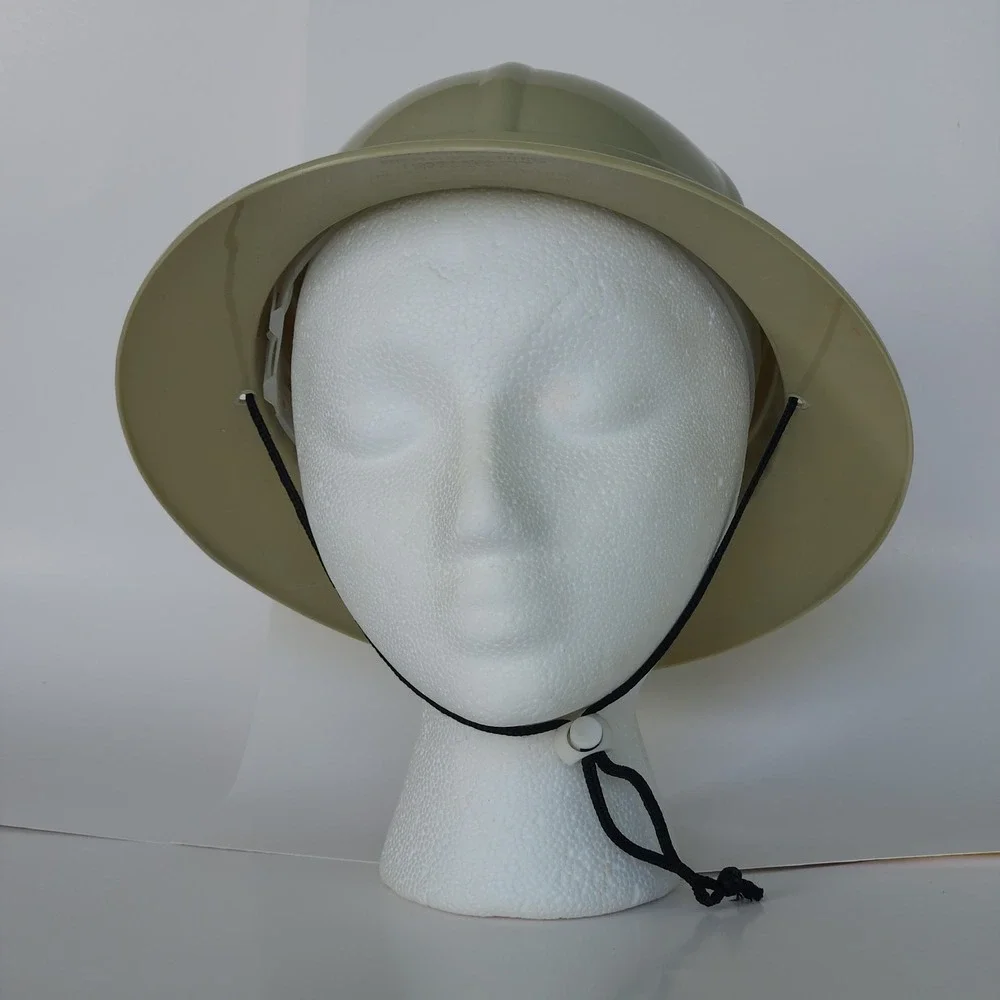 Safari Jungle Explorer Hat‎ Plastic Helmet Zebra Trim Costume